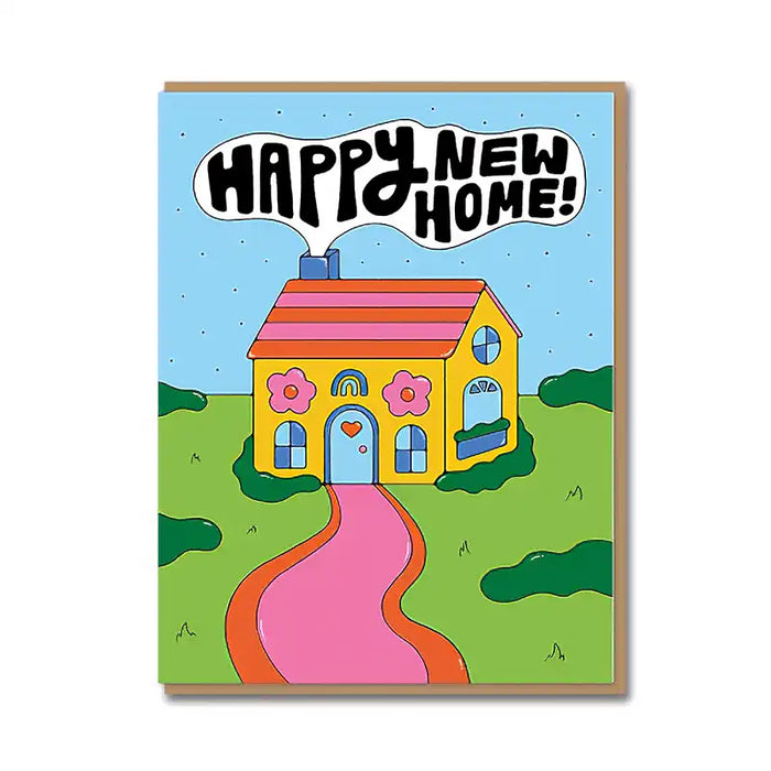 Grusskarte mit Umschlag / Happy new Home