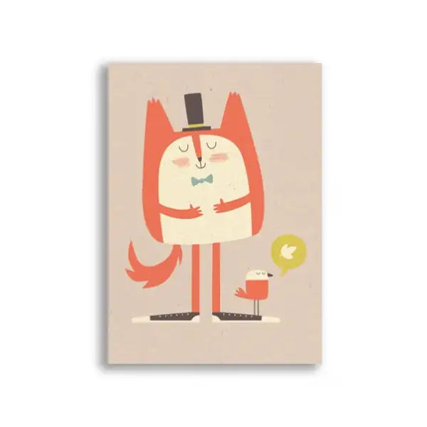 Postkarte / Paper & Cloth / Fat Cat