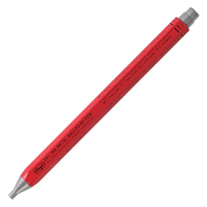 Mark's Style / Days / Gel Metal Ballpoint Pen / DAY-BP5 / Red
