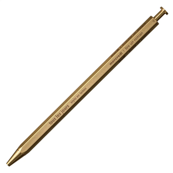 Ballpoint Pen / DAYS / Messing / Gold / Marks