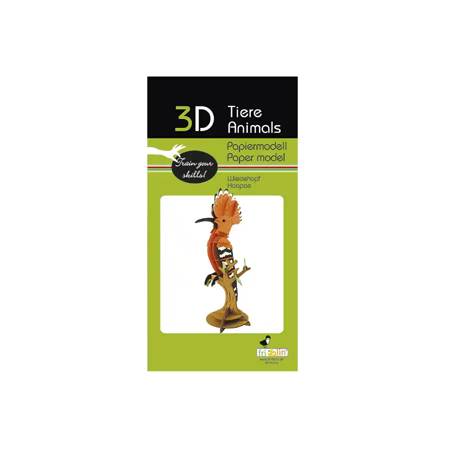 3D Papiermodell / Wiedehopf