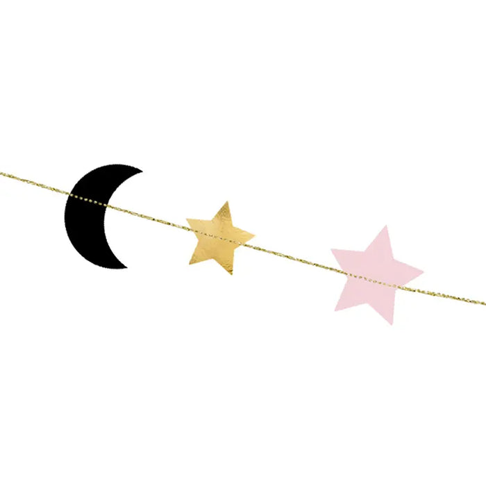 Papergirlande / Stars & Moon / 1,9m lang