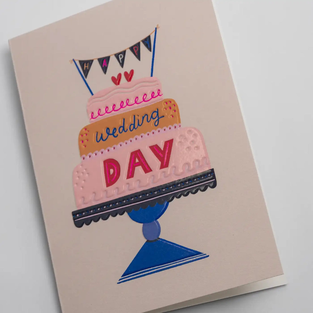 Klappkarte / Jessica Smith / Happy Wedding Day Decorative Cake Greeting Card