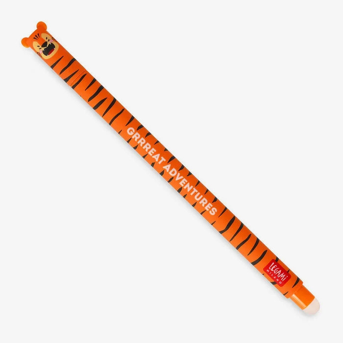 Legami_Loeschbarer-gelstift-tiger-strichfarbe-orange-Produktansicht-ganzer-Stift