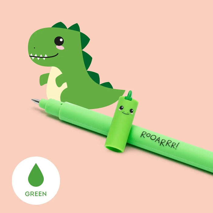 Loeschbarer-Gelstift-Erasable-Pen-Dino-Legami-Produktansicht- stifte Spitze