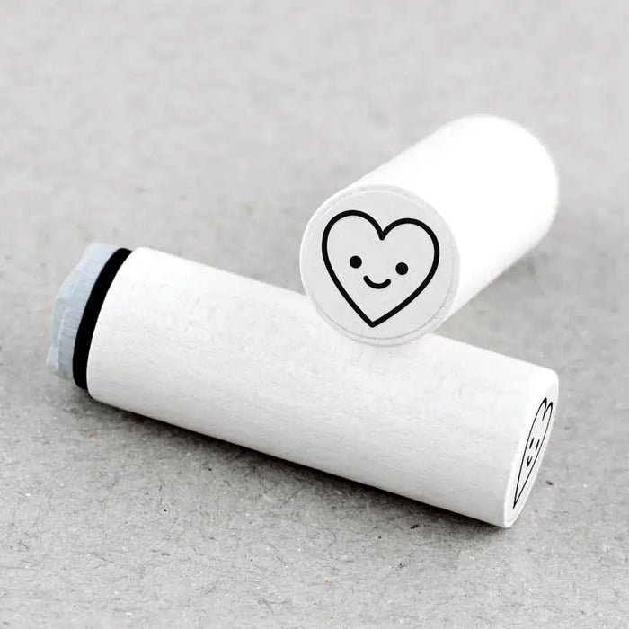 Ministempel Herz fröhlich