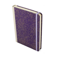 Notizbuch / Skizzenbuch / Bullet Journal / A5  / dotted / Sonnenstrahlen Muster auf Lilac