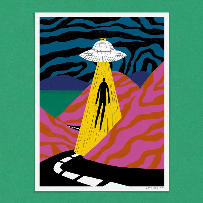 Poster / 30x40cm / Weltraumtaxi