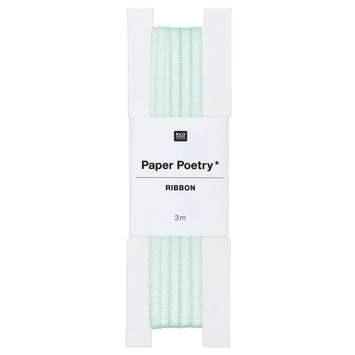 Paper Poetry / Geschenkband / Lesezeichenband / Satinband 3mm x 3m / mint