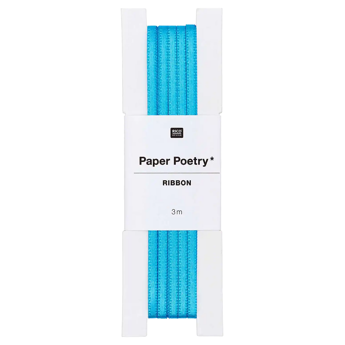 Paper Poetry / Geschenkband / Lesezeichenband / Satinband 3mm / 3m blau