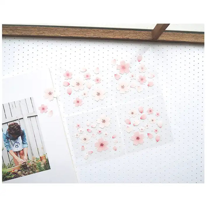 overlapping Sticker / Blossom / 11x15cm