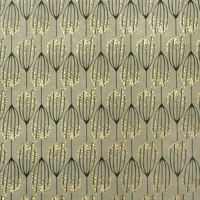 Tudibillo-Lokta-Papier-Bogen-Blumen-sand-kupfer-schokolade-Produktansicht-bogen-details