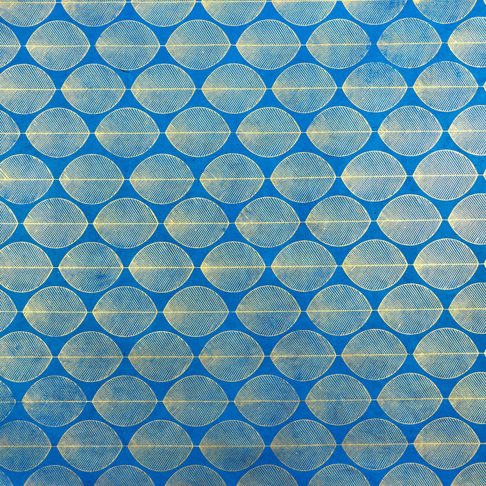 Tudibillo-Lokta-Papier-Bogen-geometrische-Blaetter-aquamarine-gold-Produktansicht-bogen-details