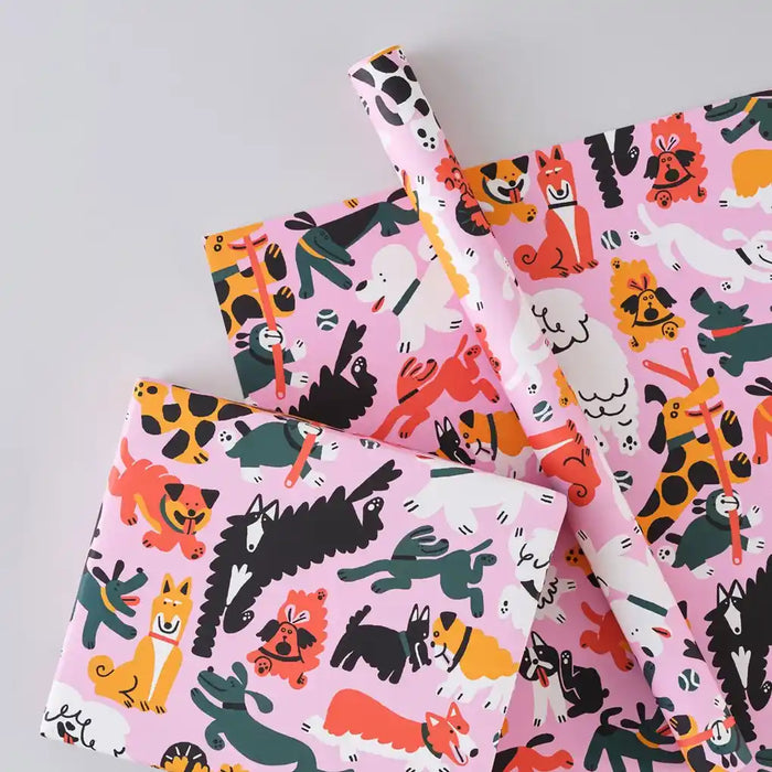 Wrap-Geschenkpapier-49x70cm-Dogs-Produkansicht-im- Detail
