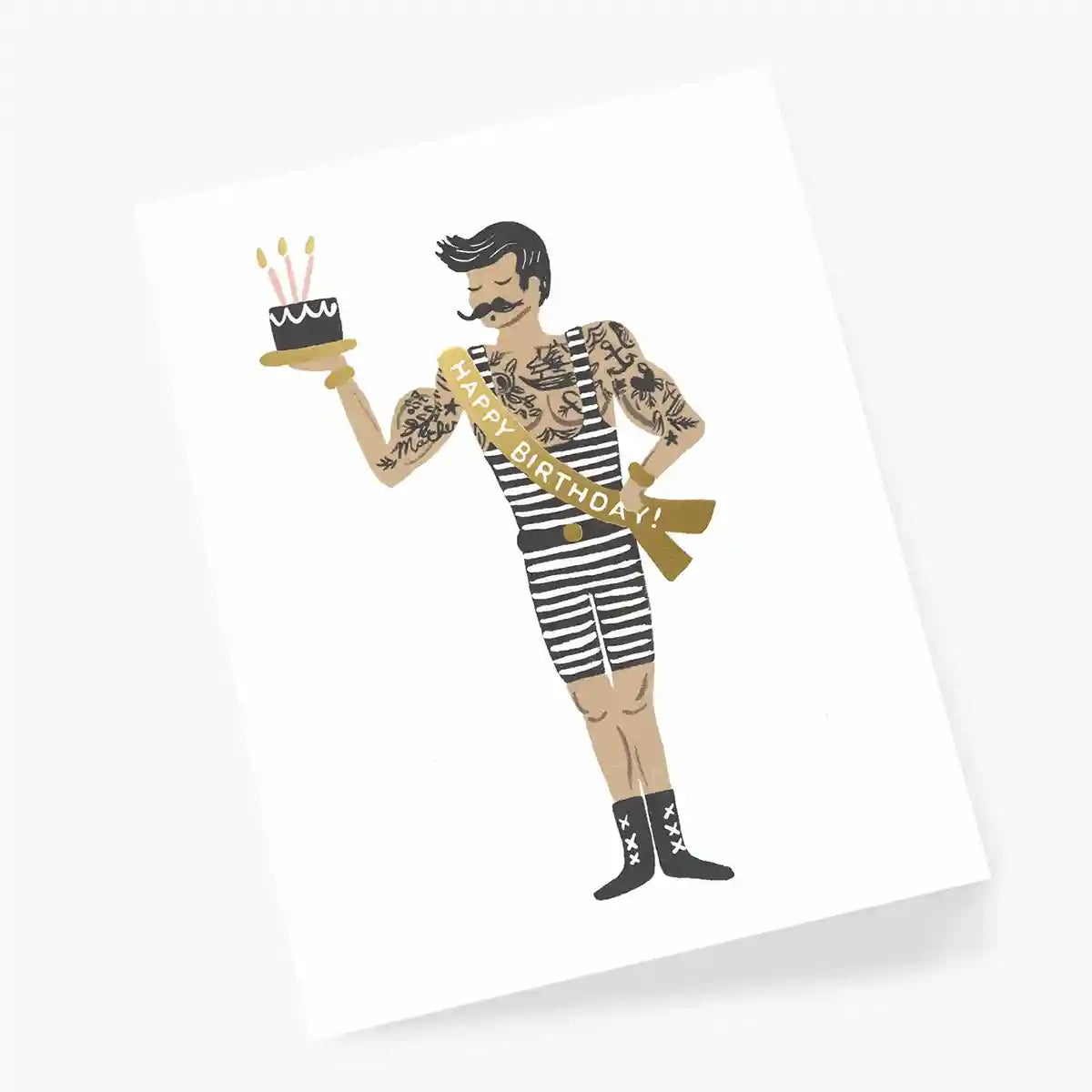 Geburtstagskarte / Happy Birthday Strong Man