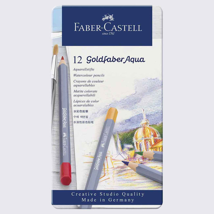 Goldfaber Aqua Aquarellstift / 12er Metalletui / Faber Castell
