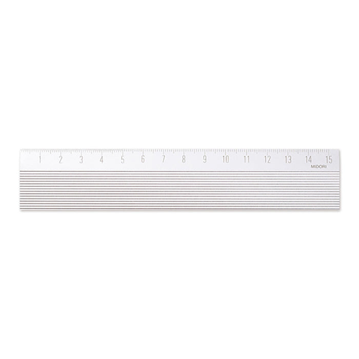 Midori / Aluminiumlineal / 15cm / non slip / Aluminium farbend / magnetisch