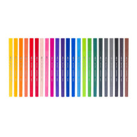 Bruynzeel, Twintip, Fineliner und Brush Pen, Pinselstifte, 24 Farben, geöffnet