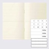 Md Notebook Light / Skizzenheft liniert / B6 / 3er Set