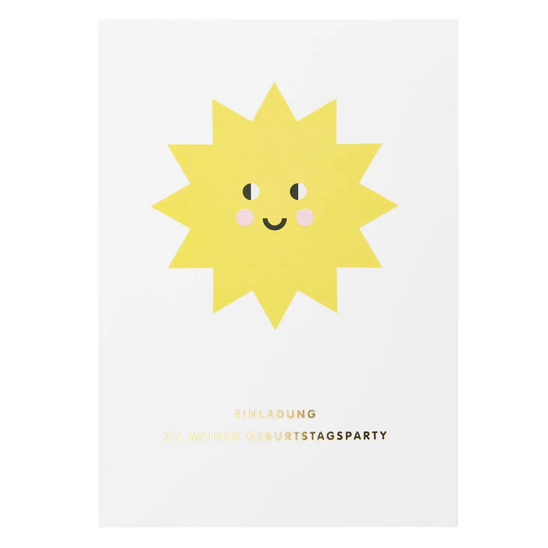 Paper Poetry /  Einladungskarten / Happy Birthday / 10teilig / 12,5 x 17,6 cm