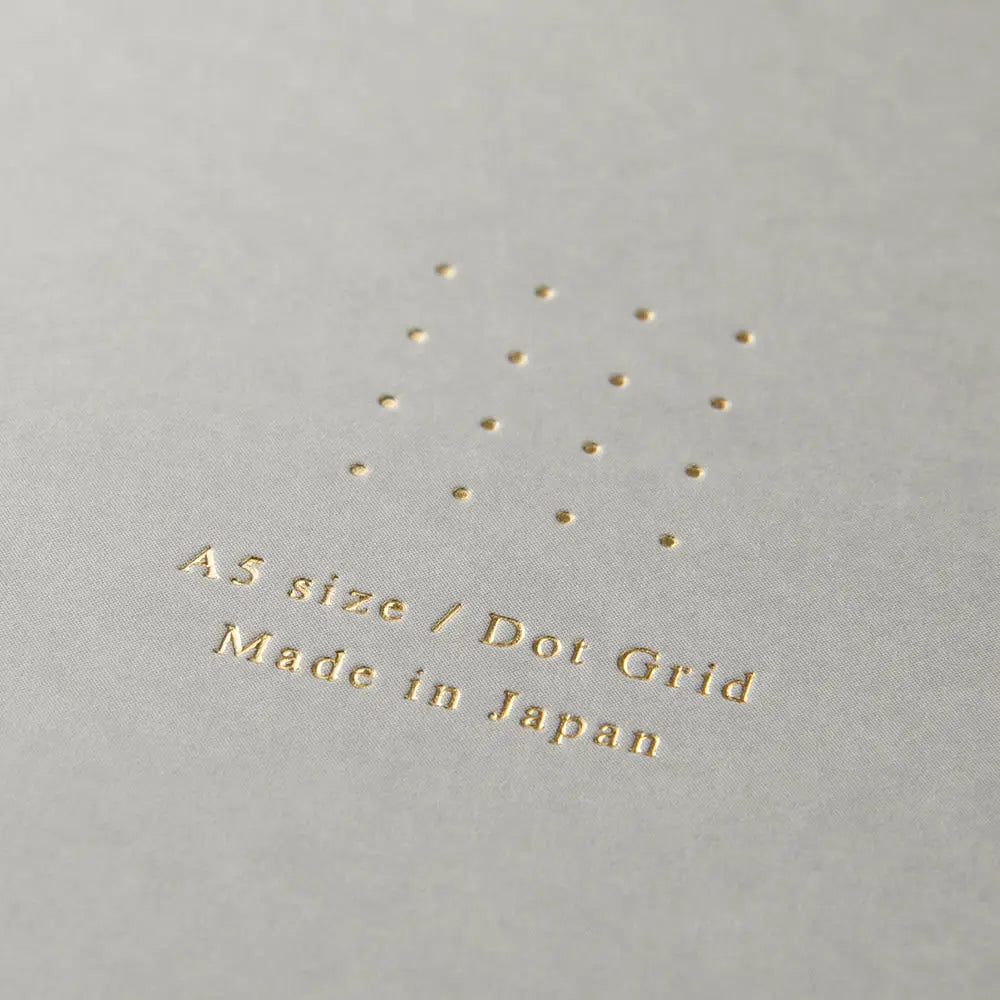 Md Notebook / Ring Notebook / Color Dot Grid / Grey