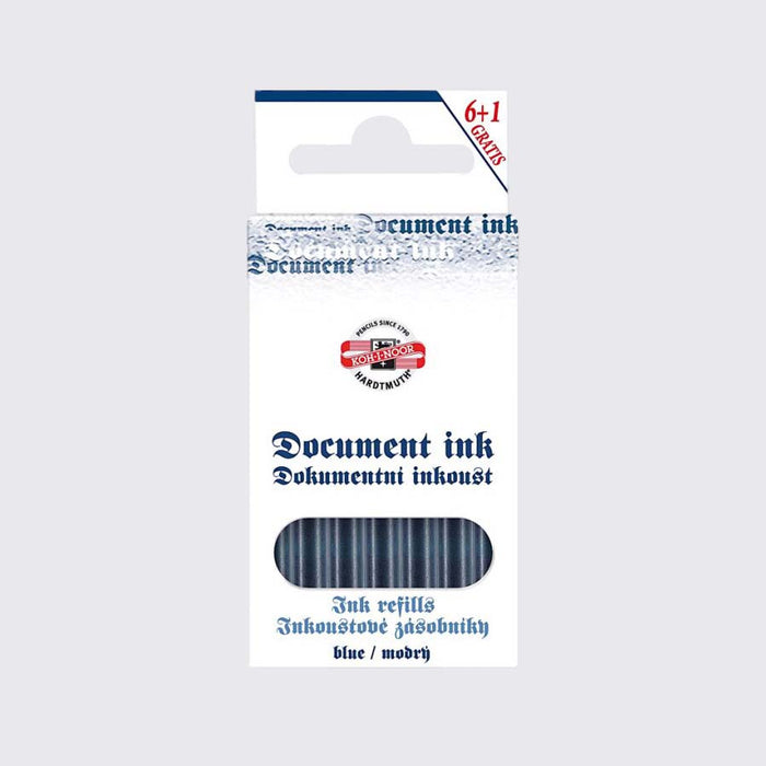 Koh-I-Noor/ Tintenpatronen / Dokument Ink Patronen / Blau