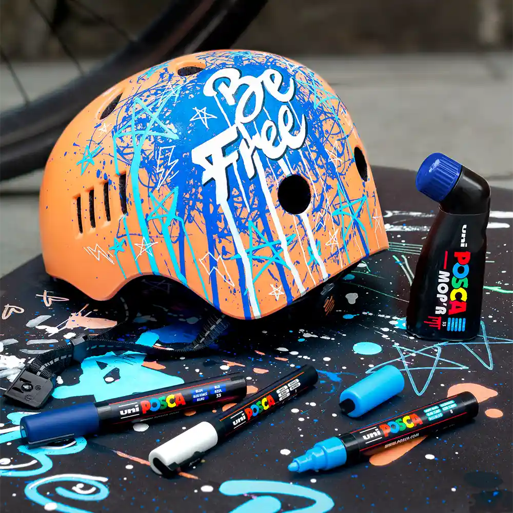 Posca Acryl-Farbmarker auf Wasserbasis für fast alle Oberflächen.