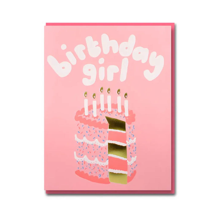 Klappkarte / pinken Umschlag / Emma Emmerson / Birthday Girl
