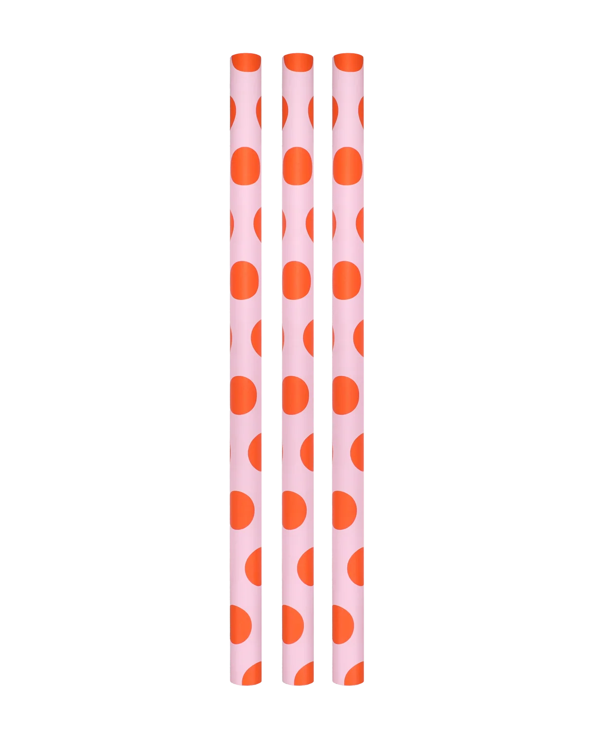 Geschenkpapierrolle /Ole · Lottie Dottie · Pink Cherub + Blutorange / 70 cm x 3m