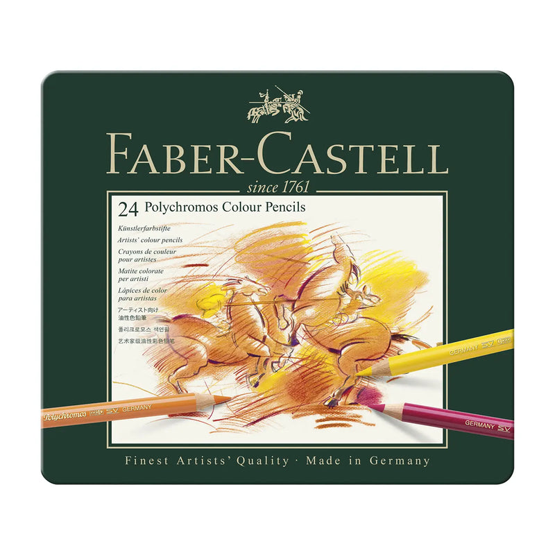 Polychromos Farbstift / 24 Set / Metalletui / Faber Castell