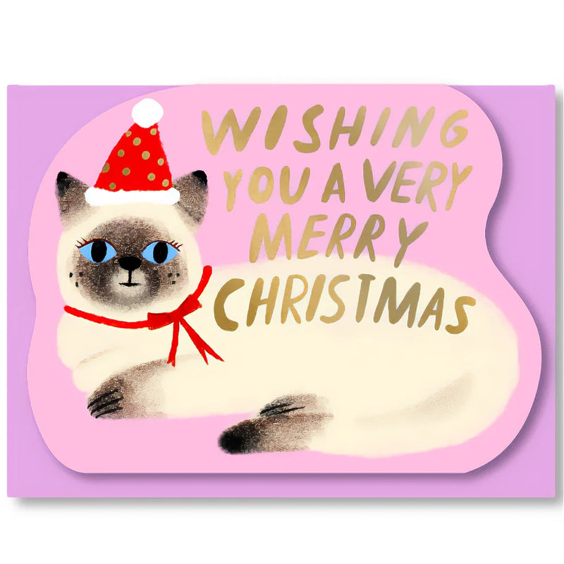 Klappkarte / pinkem  Umschlag / Carolyn Suzuki / Wishing You A Merry Christmas