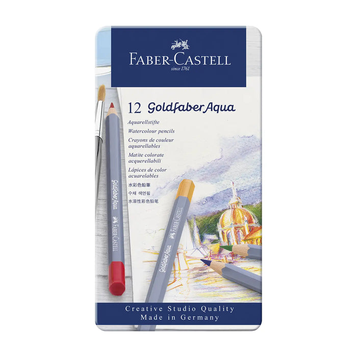 Goldfaber Aqua Aquarellstift / 12er Metalletui / Faber Castell