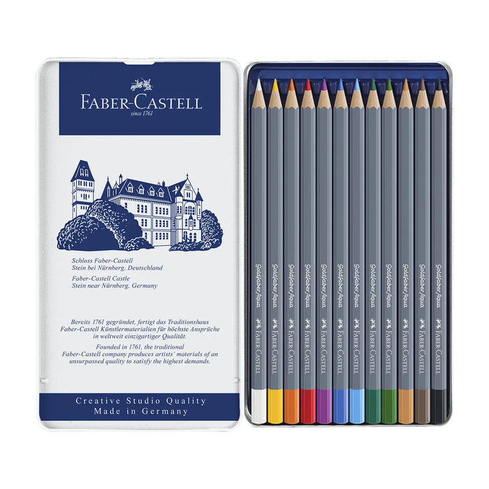 Goldfaber Aqua Aquarellstift / 12er Metalletui / Faber Castell