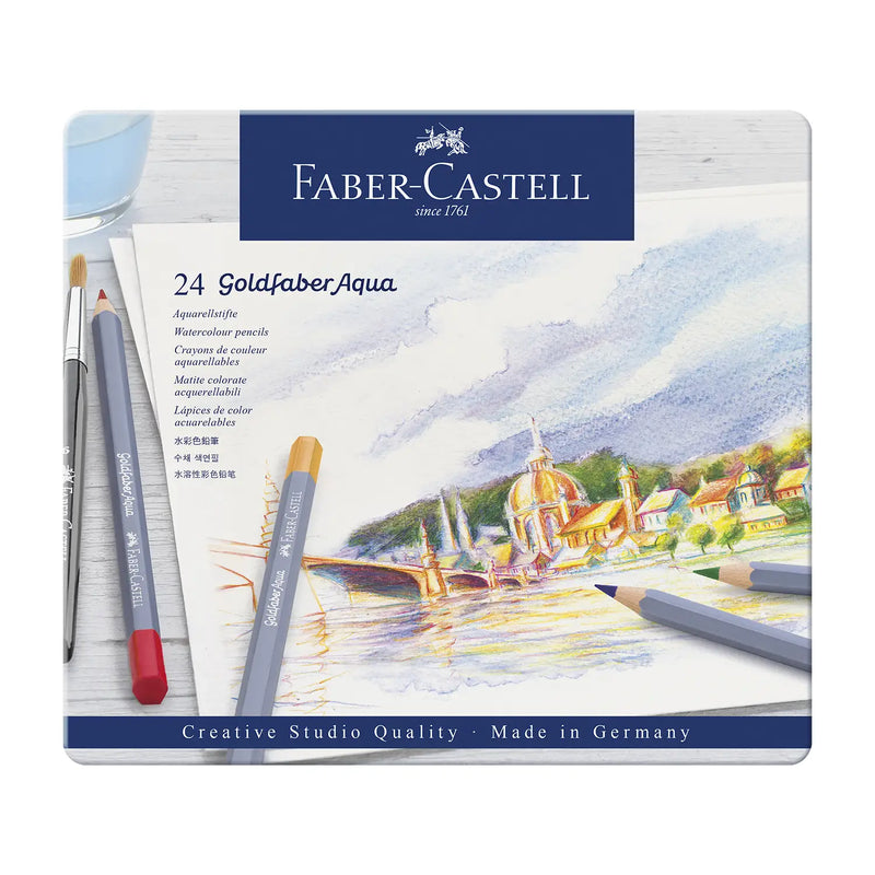 Goldfaber Aqua Aquarellstift / 24er Metalletui / Faber Castell