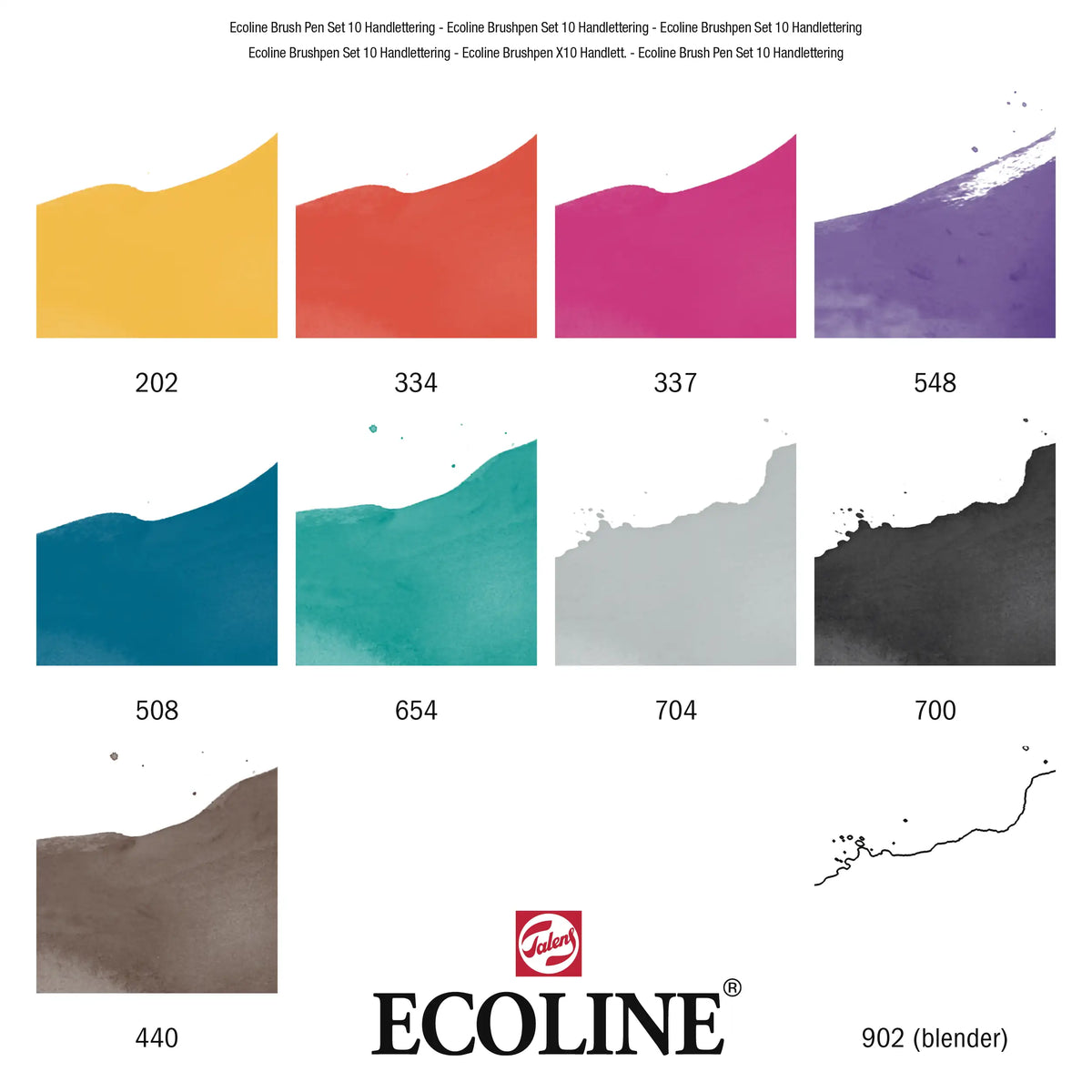 Ecoline-Brushpen-Set-Galaxy-10er-Set-Stifte-Farbkarte