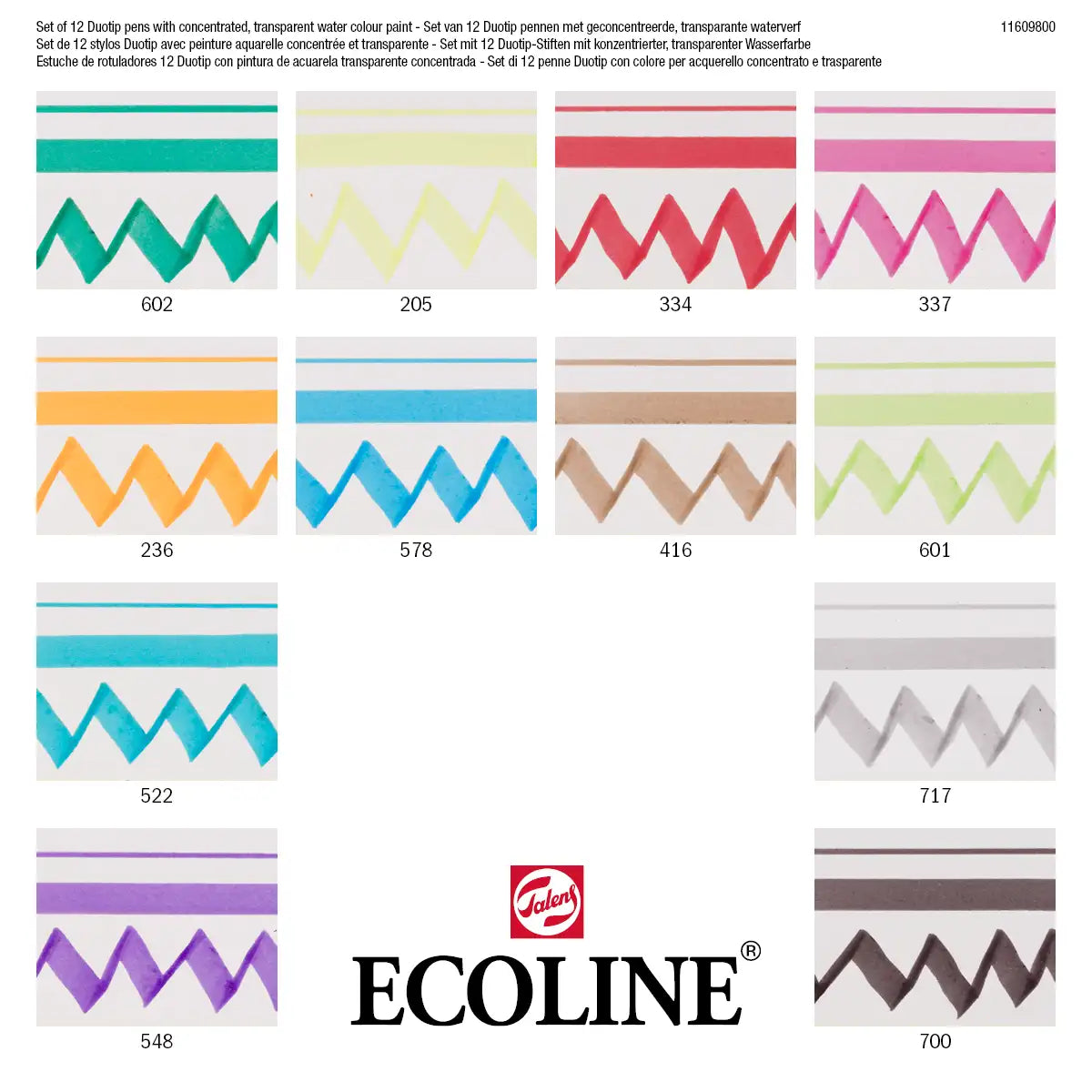 Ecoline-Duotip-Basic-Set-12-Stifte-Farbkarte