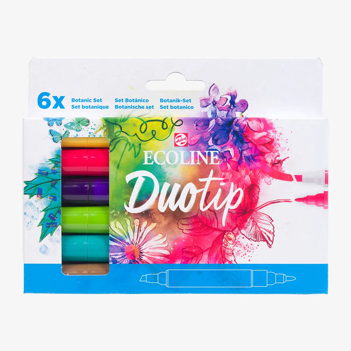 Ecoline-_Duotip_-Botanic_-Set_6-Stifte-Verpackung-produktansicht-von-vorn