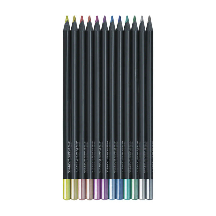 Black Edition / Buntstifte / Metallic / 12 Set / Faber Castell