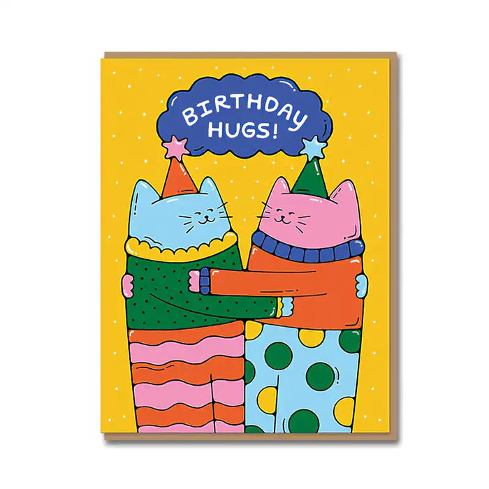 Grusskarte mit Umschlag / Birthday Hugs!