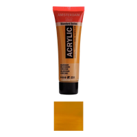 17042310_-Halbdeckend-Amsterdam-_Standard-_Series_-Acrylic-_Colour-goldocker-_231-Produktansicht-und-Farbkarte