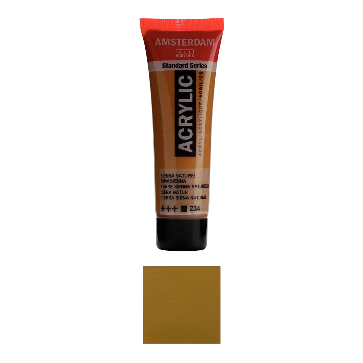 17042340_-deckend-Amsterdam_-Standard-_Series_-Acrylic-_Colour-Roh_-Siena_-234-Produktansicht-und-Farbkarte