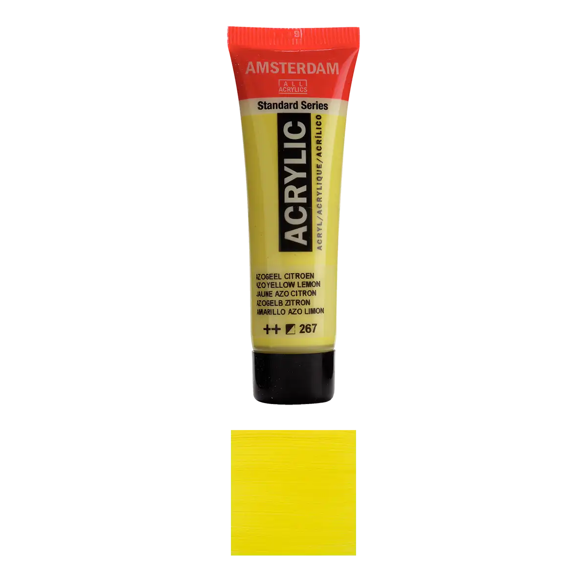 17042670_-Halbdeckend-Azo-_Gelb-_Zitrone-Amsterdam-_Standard-_Series-_Acrylic-_Colour-_Swatch-_267-Produktansicht-und-FArbkarte