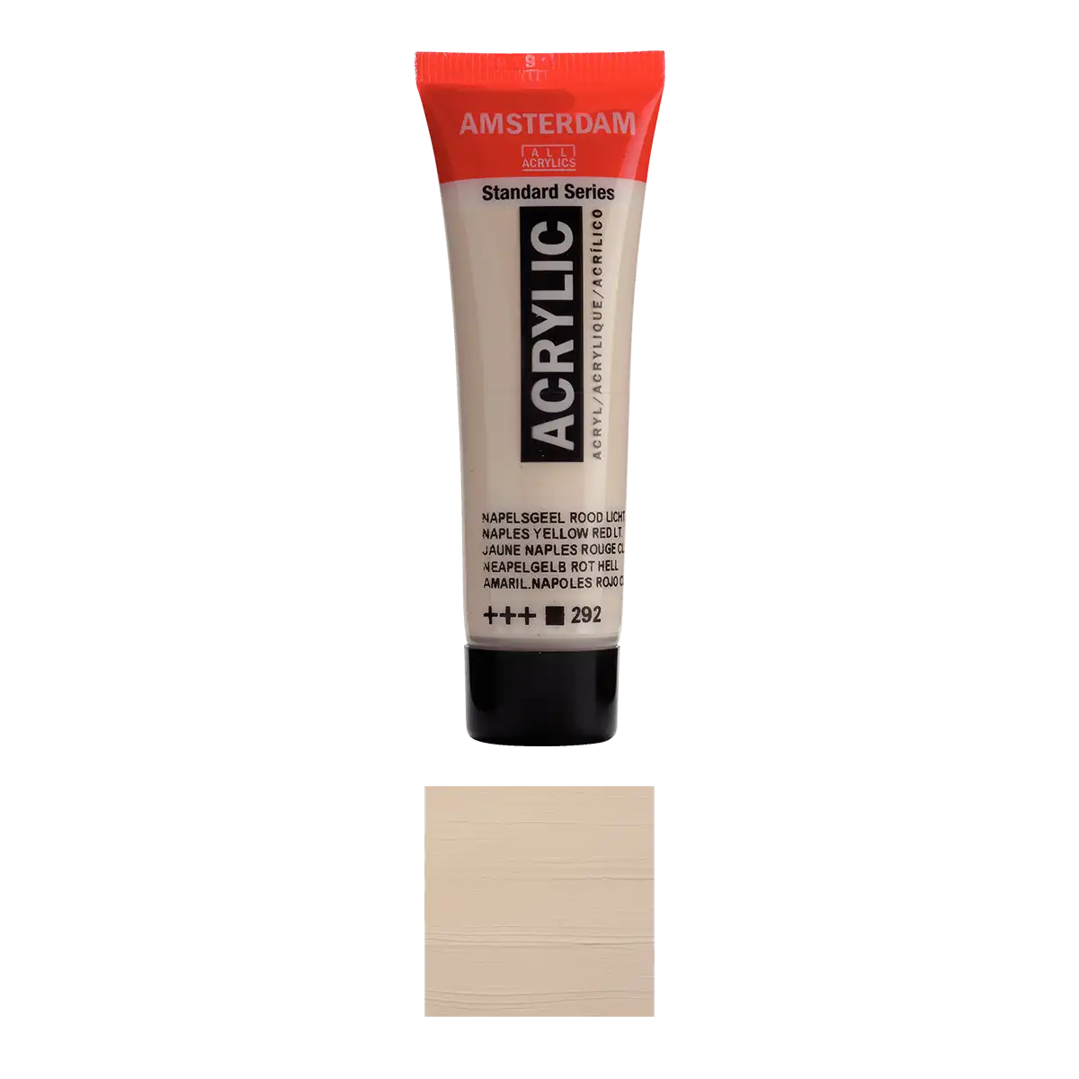 17042920-deckend-Amsterdam-Standard-Series-Acrylic-Colour_-Neapel-_Gelb-Rot-Licht-292-Produktansicht-und-Farbkarte