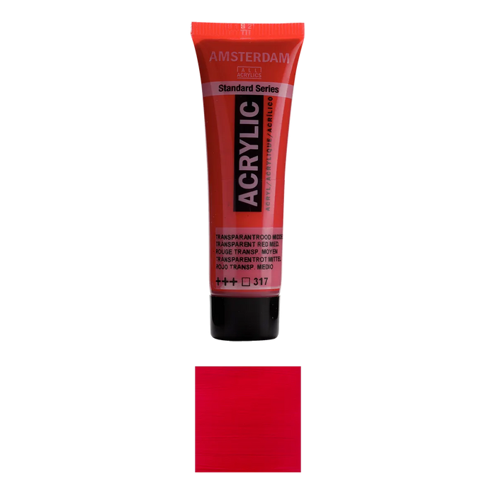 Amsterdam / Standard Series Acrylfarbe / Tube 20 ml / Farbfamilie Rot