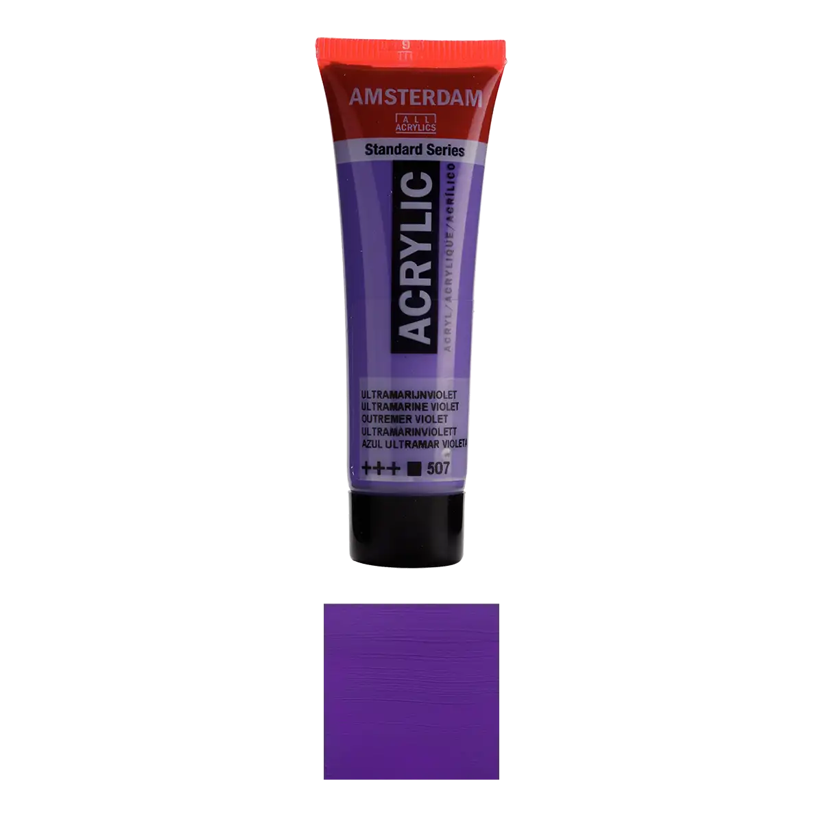 17045070_-Deckend-Ultramarinviolett-Amsterdam-_Standard-_Series_-Acrylic-_Colour-_Swatch-_507-Produktansicht-und-Farbkarte