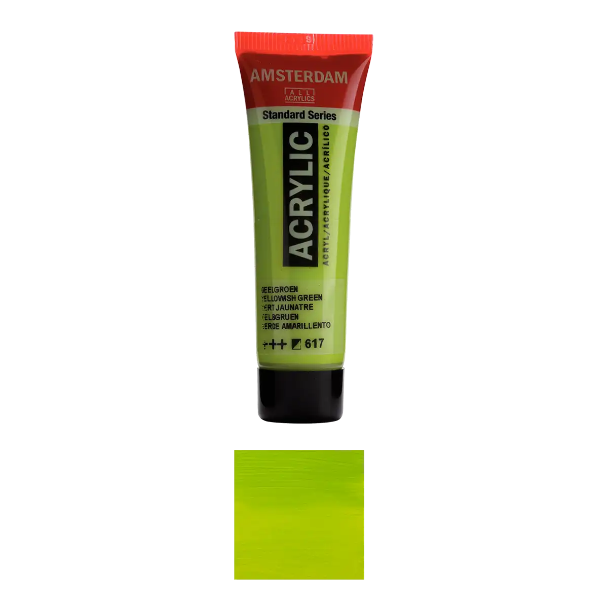 17046170_halbdeckend-Amsterdam-_Standard-_Series-_Acrylic-_Colour_-gelb-gruen-617-Produktansicht-und-Farbkarte