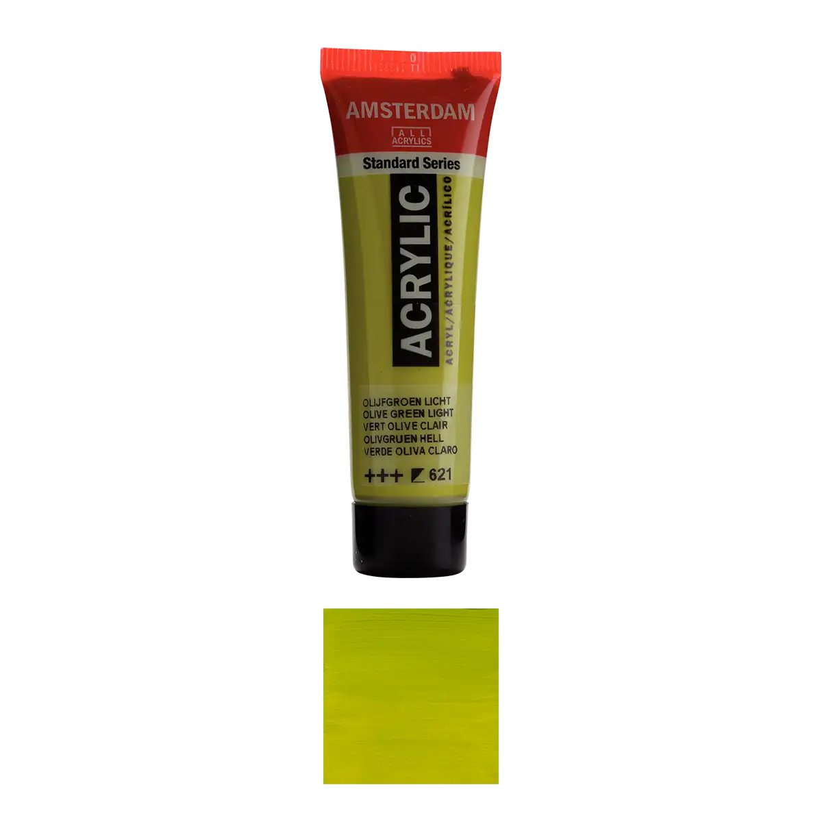 17046210_-halbdeckend-Olivgruen-_Licht-Amsterdam-_Standard_-Series-_Acrylic-_Colour-_Swatch-_621-Produktansicht-und-Farbkarte