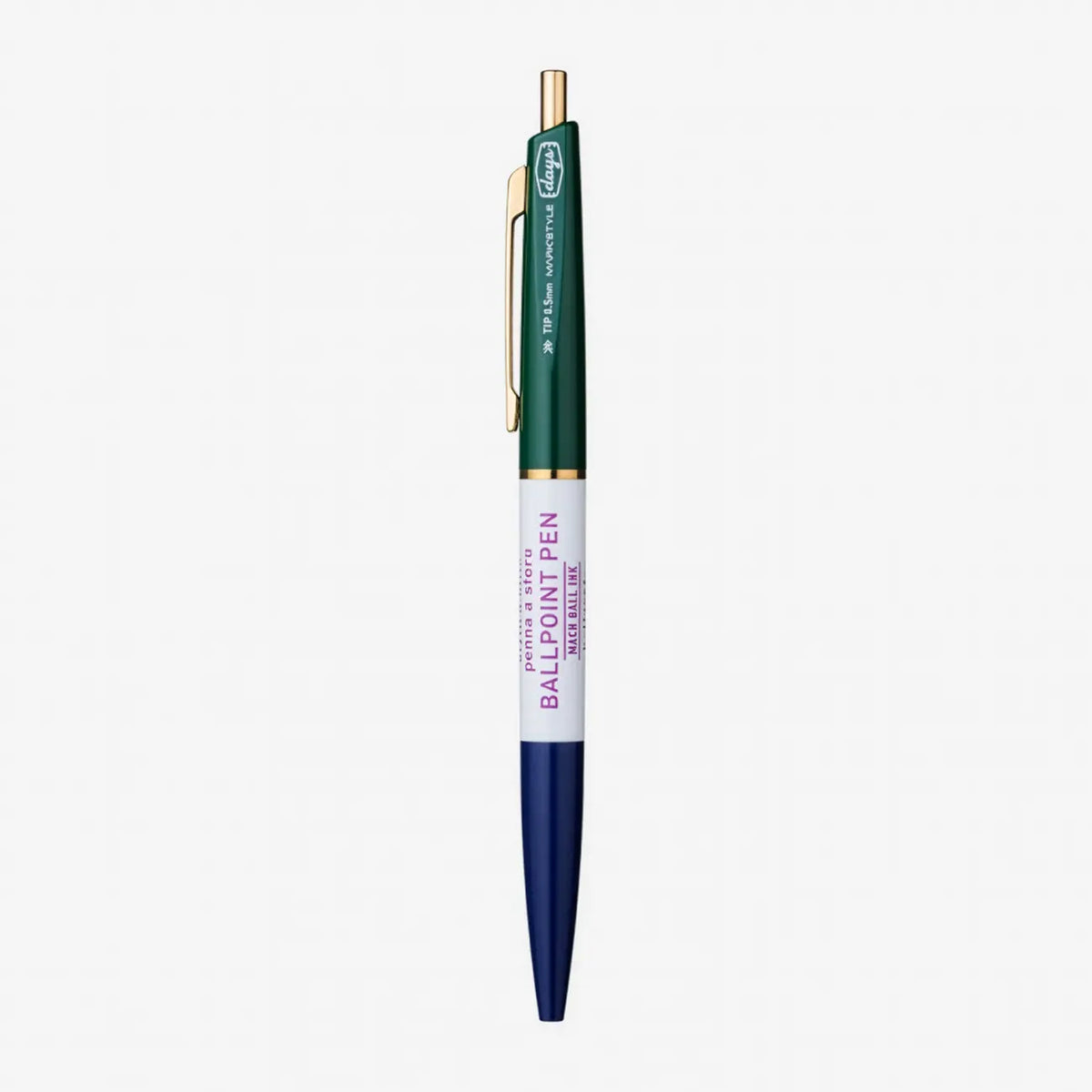 3-Section-_Ball-_ink-_Pen-MARK_STYLE-Farbe-Navy-green-Days-Pen-Produktansicht