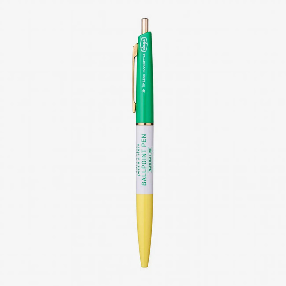 3-Section-_Ball-_ink-_Pen-MARK_STYLE-Farbe-Yellow_-Basil-Days-Pen-Produktansicht