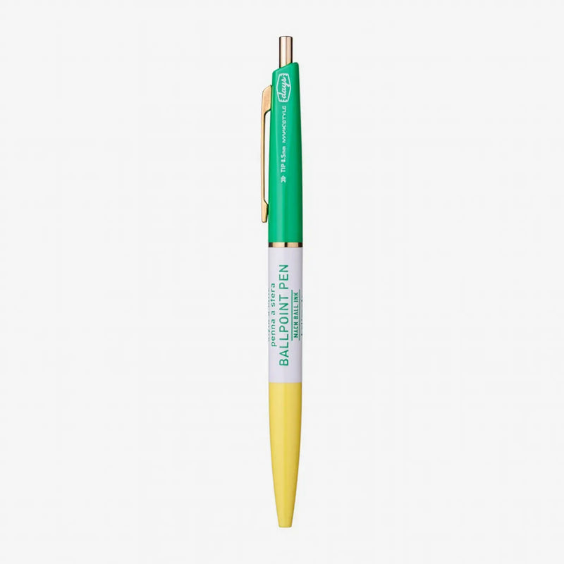 3-Section-_Ball-_ink-_Pen-MARK_STYLE-Farbe-Yellow_-Basil-Days-Pen-Produktansicht